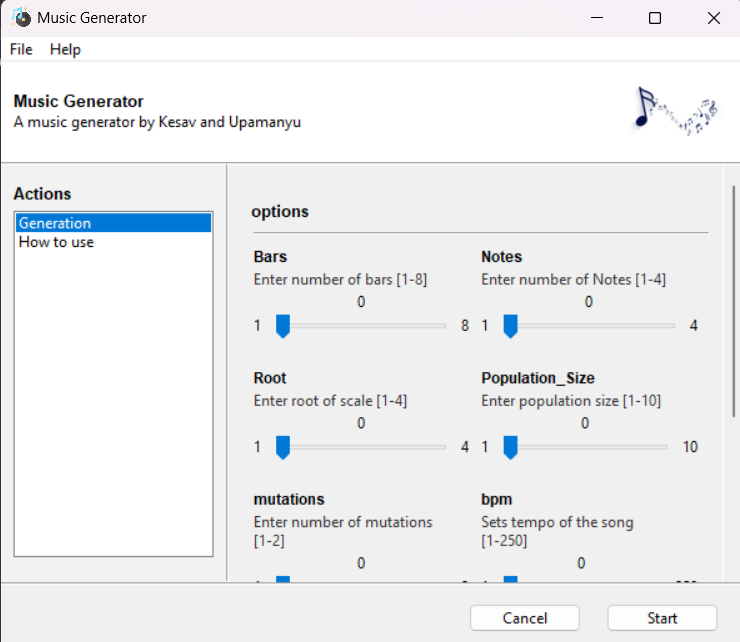 M-Gen screenshot